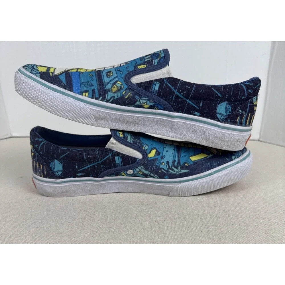 SUB LTD Tyler Stout NASA Space Shuttle Slip On Canvas Sneakers Mens 10.5 Skate
